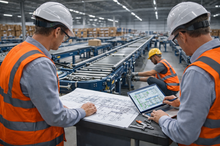 engenharia de movimentação de materiais industrial