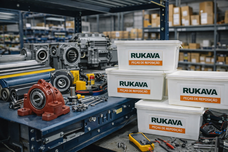 Peças de reposição e componentes industriais para sistemas de movimentação de materiais e esteiras transportadoras