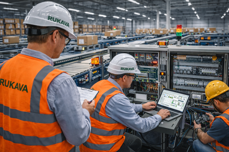 retrofit e modernização de sistemas industriais com esteiras transportadoras e elevadores de carga